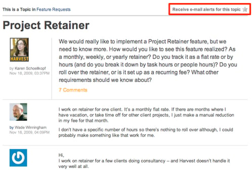 Project Retainer - forum.getharvest.com - Time Tracking and Invoicing Forum