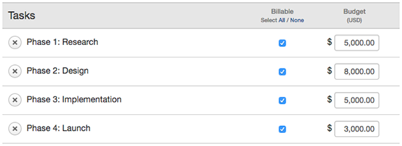 New Feature: Budget by Task Fees - Harvest