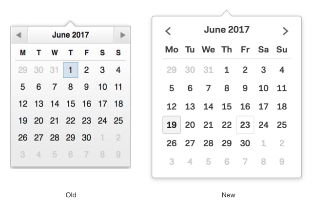 Compare Date Pickers