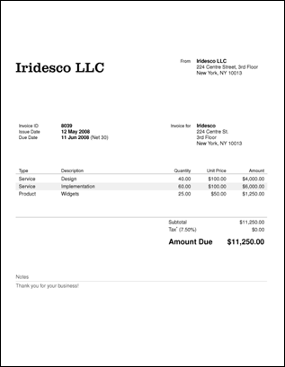 Invoice PDFs get a new look - Harvest