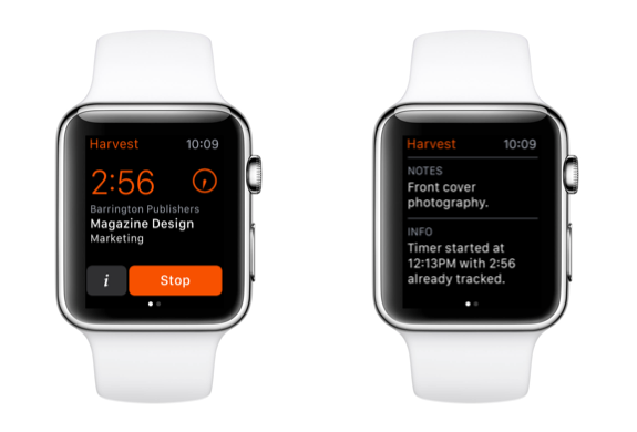 Harvest for iPhone 3.1.5 introduces our Apple Watch app.