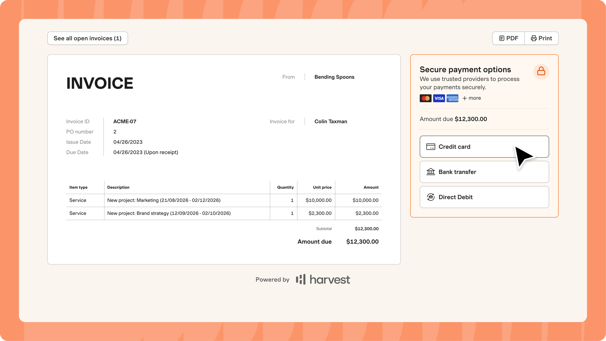 Invoice portal