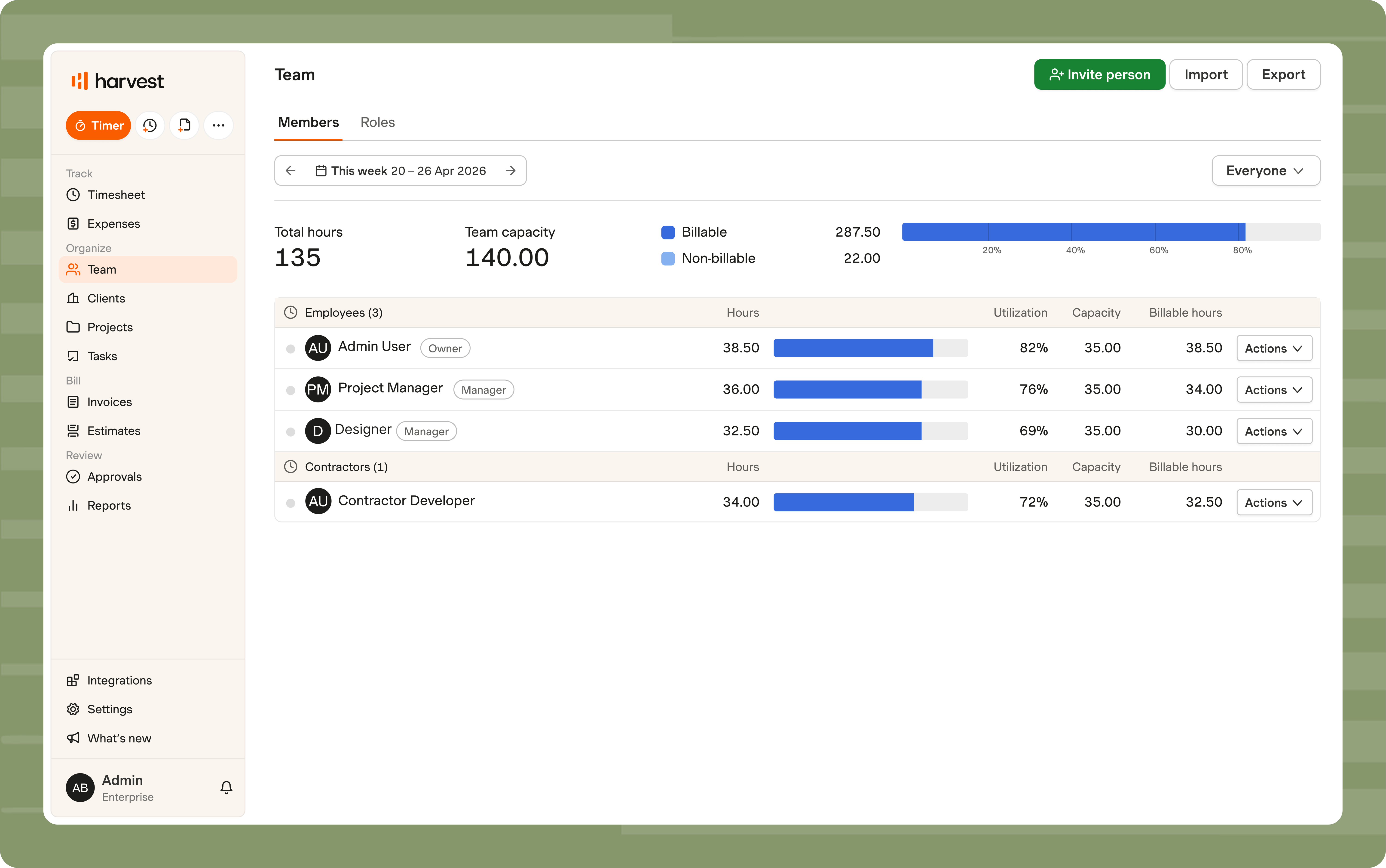 Time Tracking Software with Reporting | Harvest