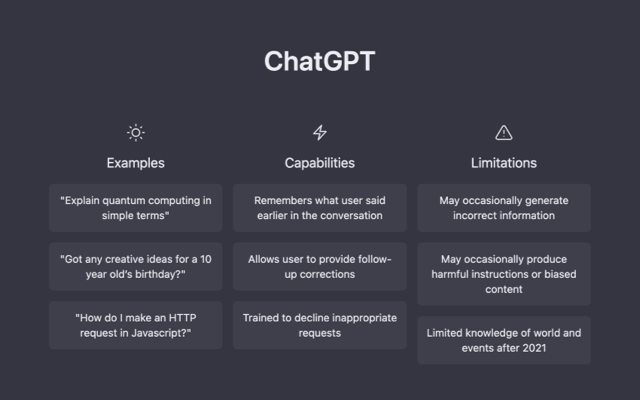 ChatGPT Screenshot
