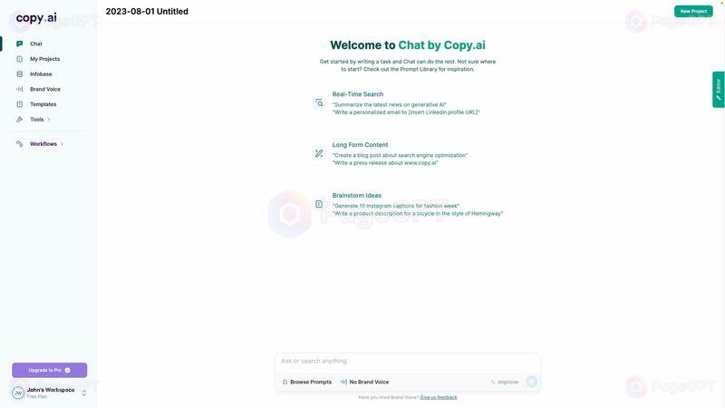 CopyAI Screenshot