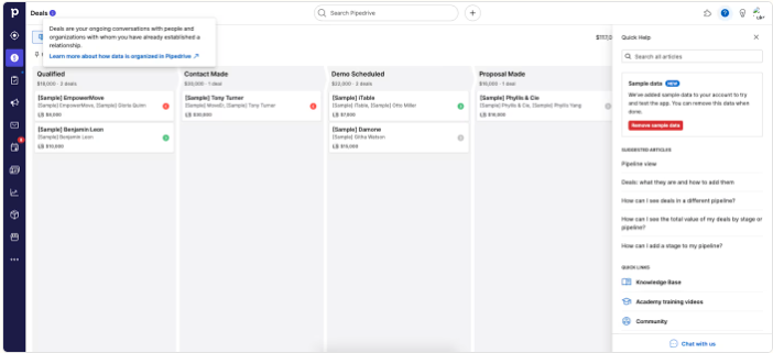 Pipedrive Screenshot